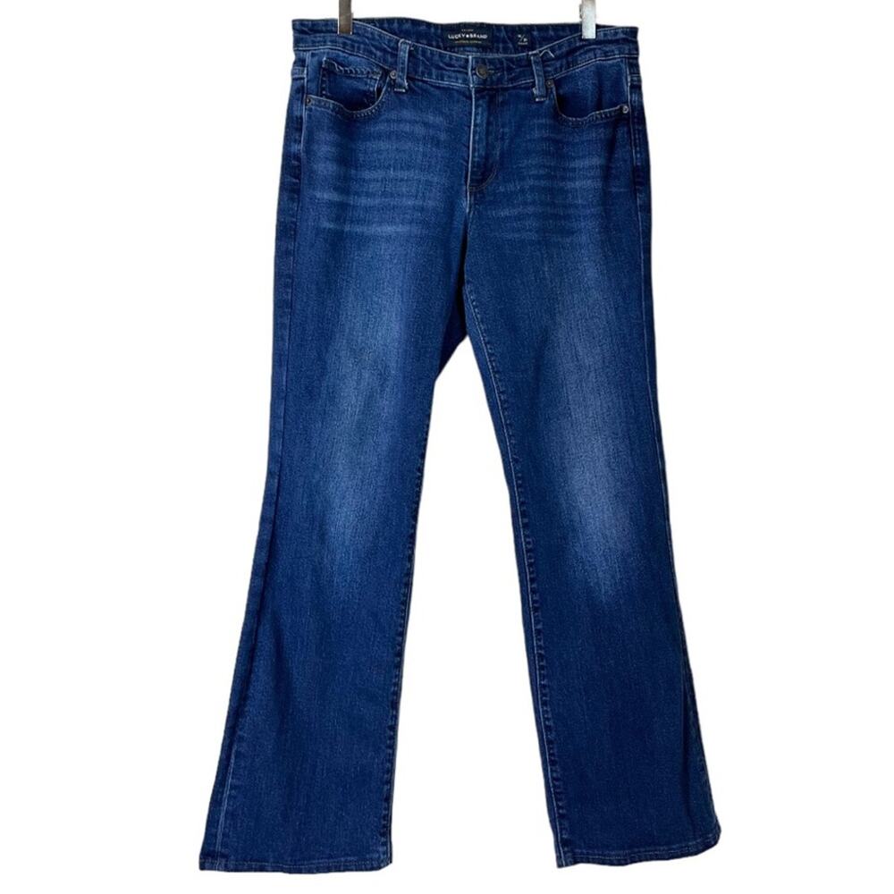 Lucky Brand Women’s Jeans Easy Rider Straight Leg Mid Rise Medium Wash Size 12